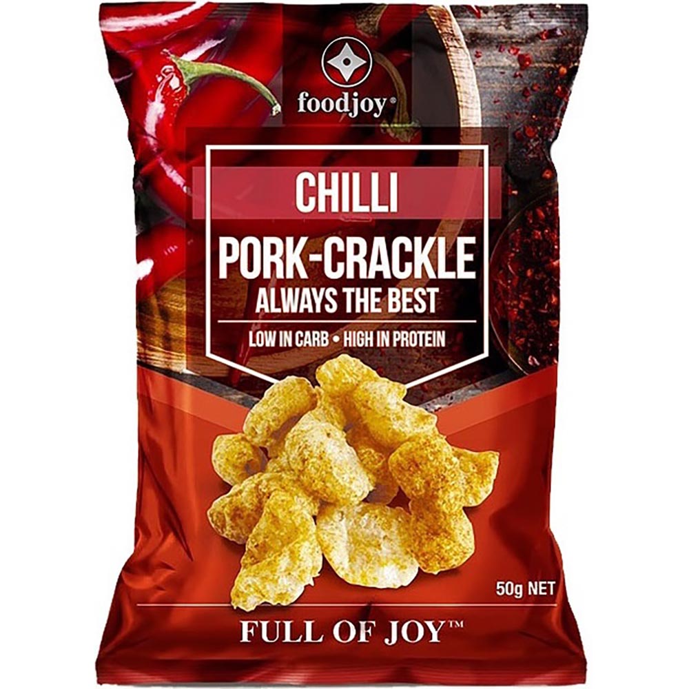 Foodjoy Chilli Pork Crackle 50g - Carton of 12