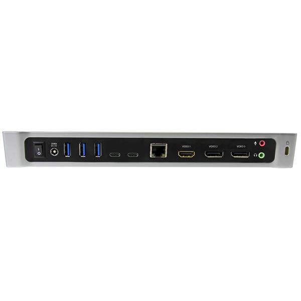 Triple-4K Monitor USB-C Docking Station for Laptops - USB Power Delivery