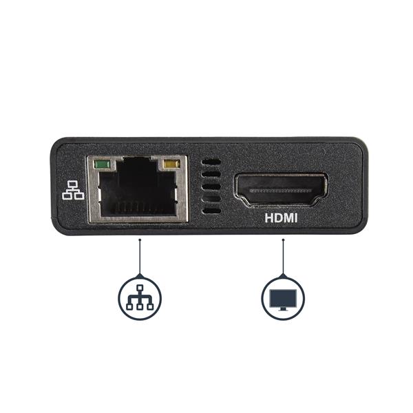 USB-C Multiport Adapter for Laptops - Power Delivery - 4K HDMI - GbE - USB 3.0