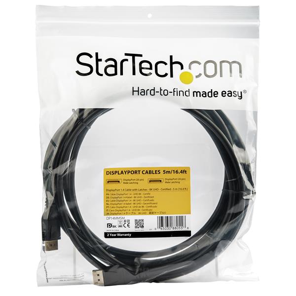5 m (16.4 ft.) DisplayPort 1.4 Cable - VESA Certified