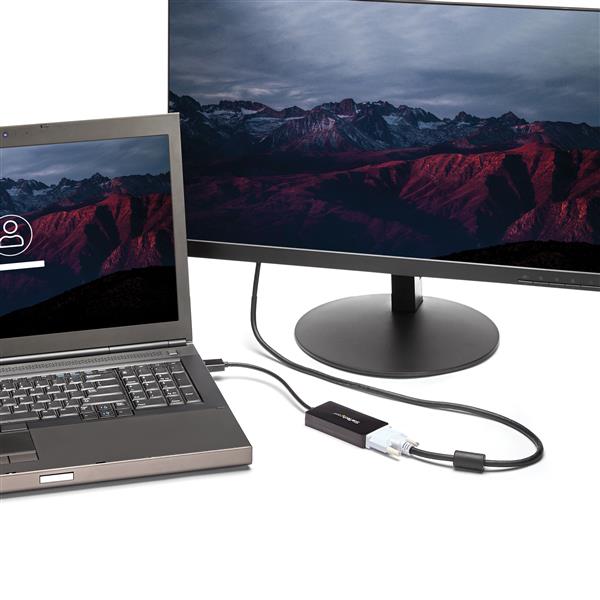 Travel A/V adapter: 3-in-1 DisplayPort to VGA DVI or HDMI converter