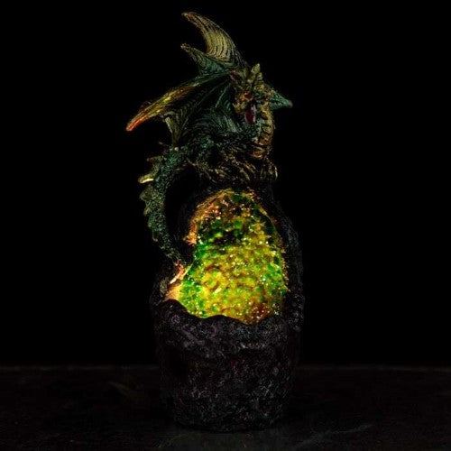 Ornament - Dark Legends Crystal Cavern LED Dragon (Set of 2 Asstd)
