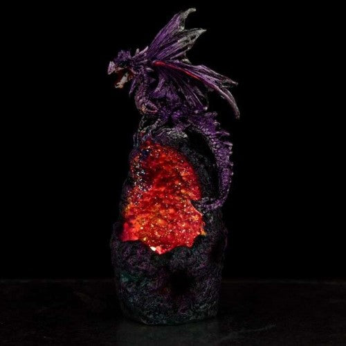 Ornament - Dark Legends Crystal Cavern LED Dragon (Set of 2 Asstd)