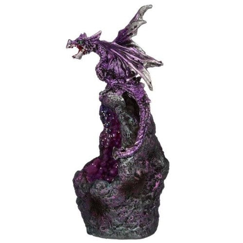 Ornament - Dark Legends Crystal Cavern LED Dragon (Set of 2 Asstd)