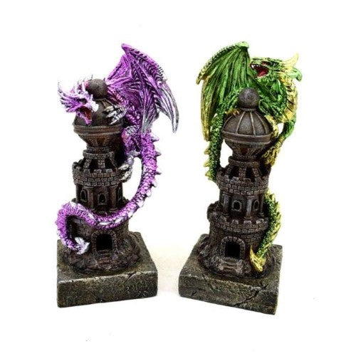 Ornament - Dark Legends Tower of Darkness Guardian Dragon (Set of 2 Asstd)