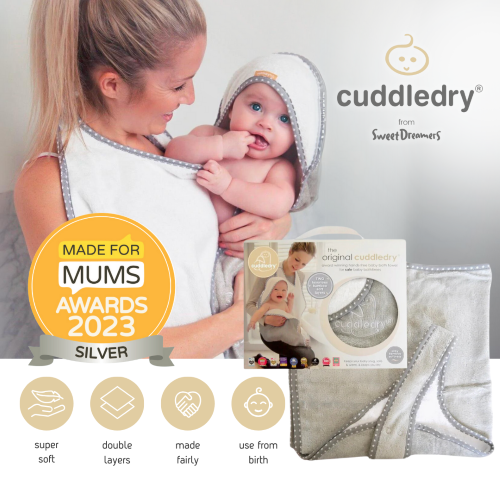 Cuddledry Handsfree Towel - Oatmeal / Grey