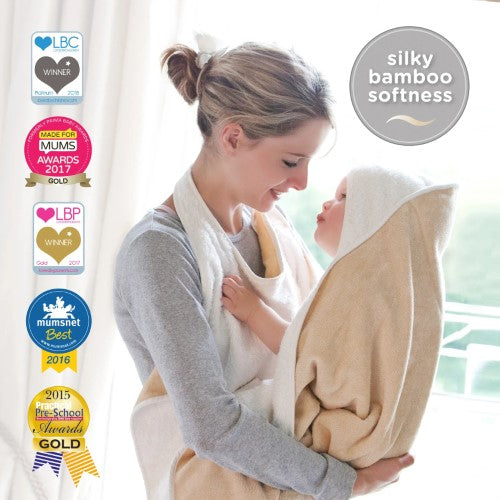 Cuddledry Handsfree Towel - Oatmeal / Grey