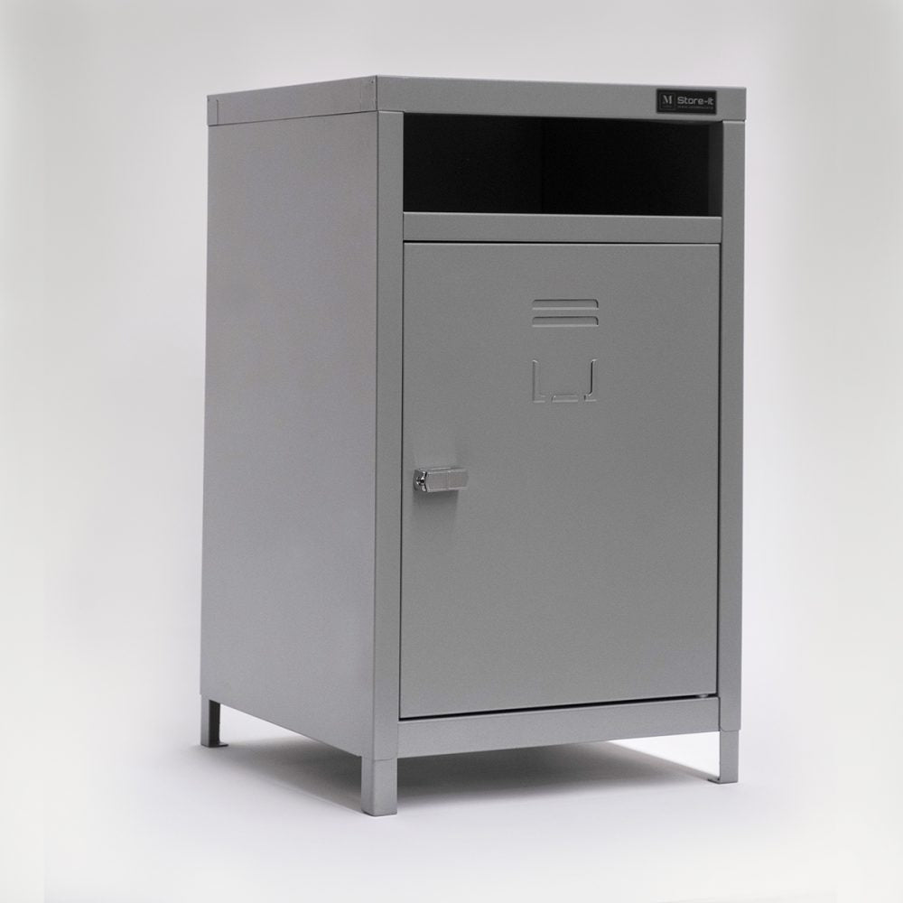 Lockable Cabinet - Makers Store-It Bedside Locker Grey
