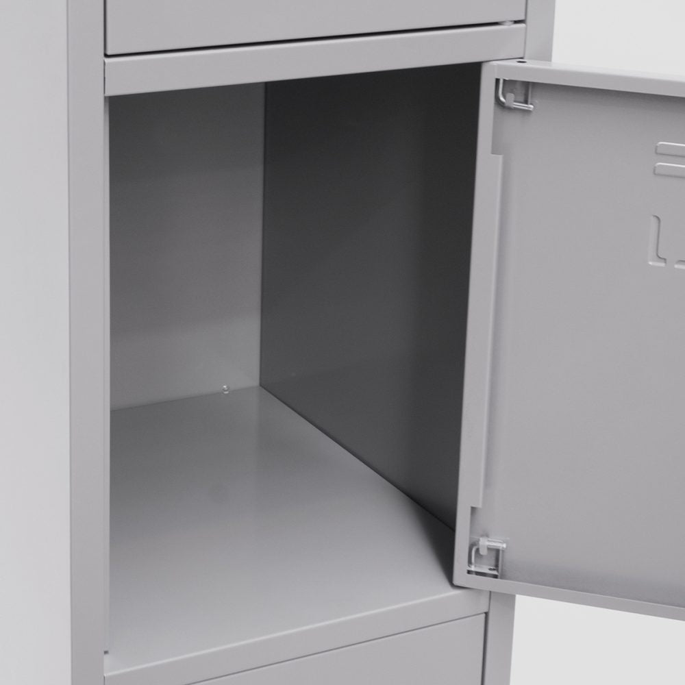Lockable Cabinet - Makers Store-it 4 Door Locker - Grey