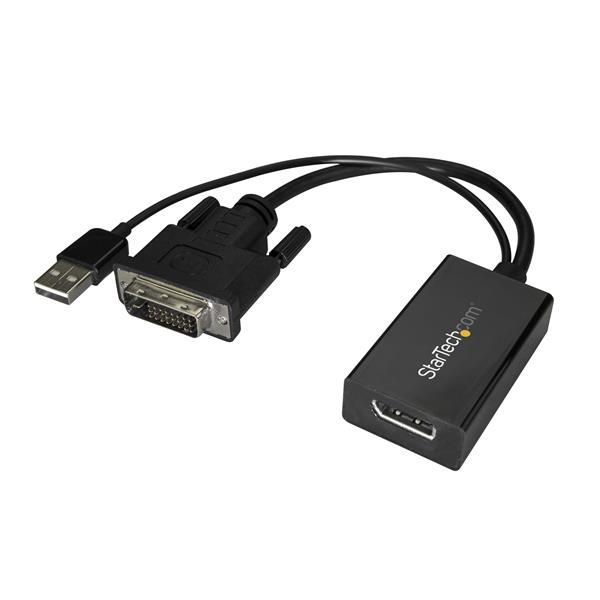 DVI to DisplayPort Adapter with USB Power - 1920 x 1200