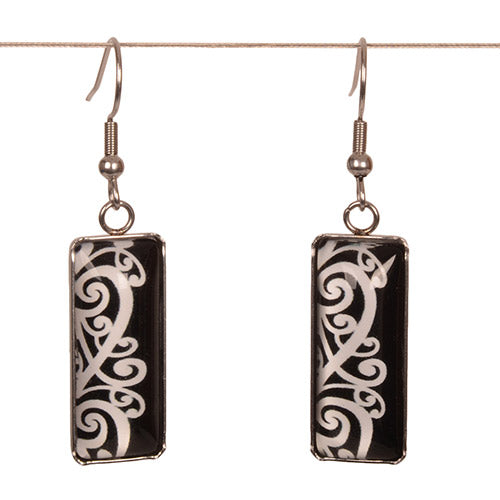 Black Kowhaiwhai  Earring