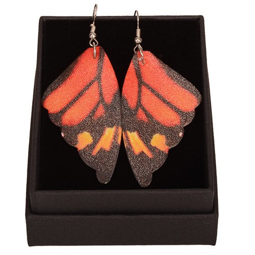 Earrings - Orange Butterfly (5.5 x 2.95cm)