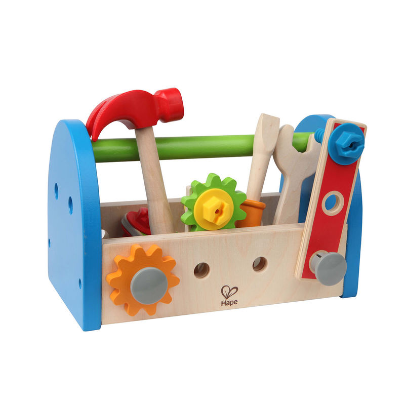 Kids Wooden Toolbox- My First Fix It Toolbox- Hape