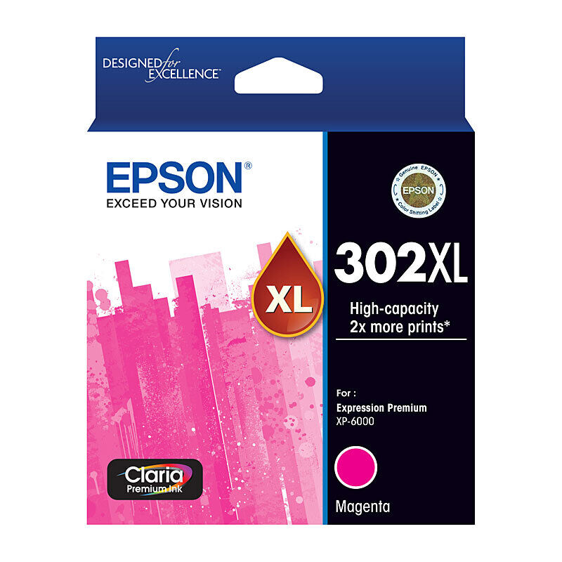 Epson 302 HY Magenta Ink Cartridge
