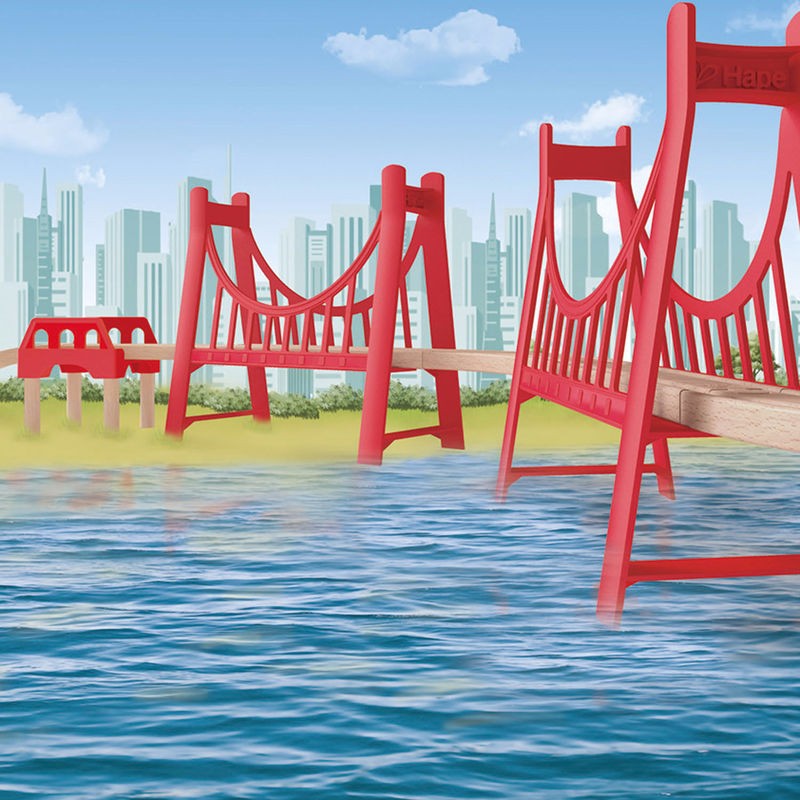 Hape - Extended Double Suspension Bri