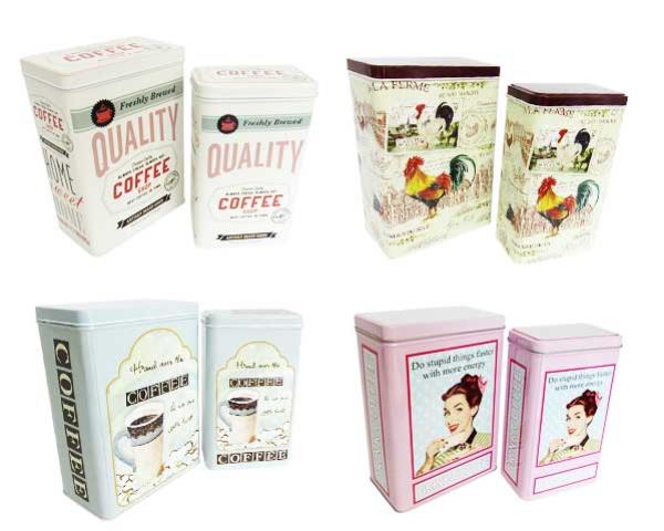 Coffee Tin Set 4