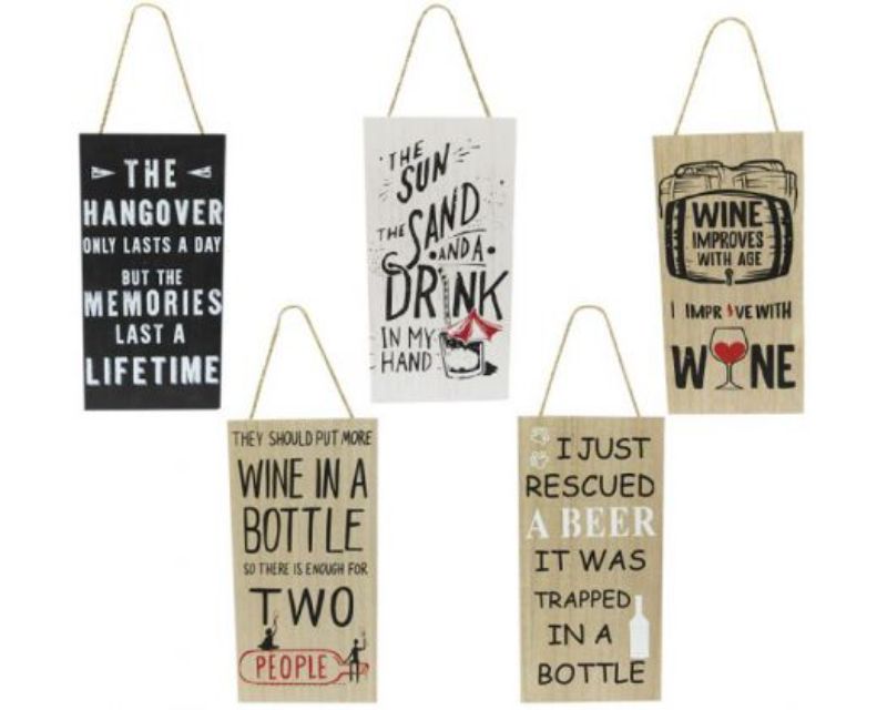 Set of 5 stylish long drink hangers, each 28 x 14 cm, perfect for organizing beverages at parties and gatherings.