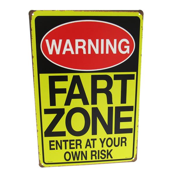 Wall Art - Art Tin Fart Zone