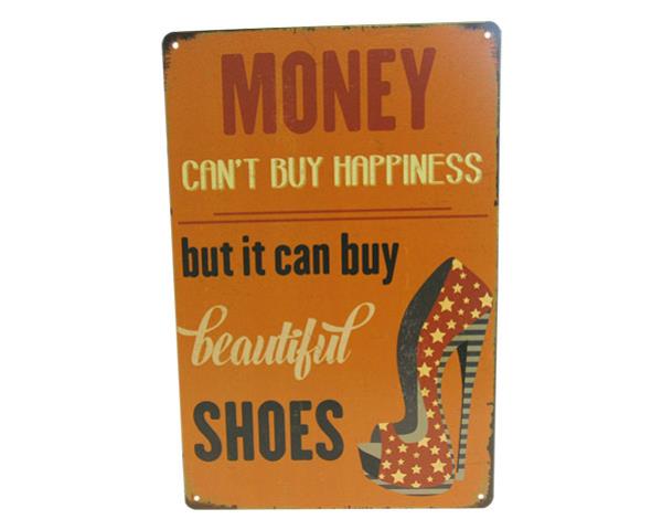 Art Tin Shoes Sign