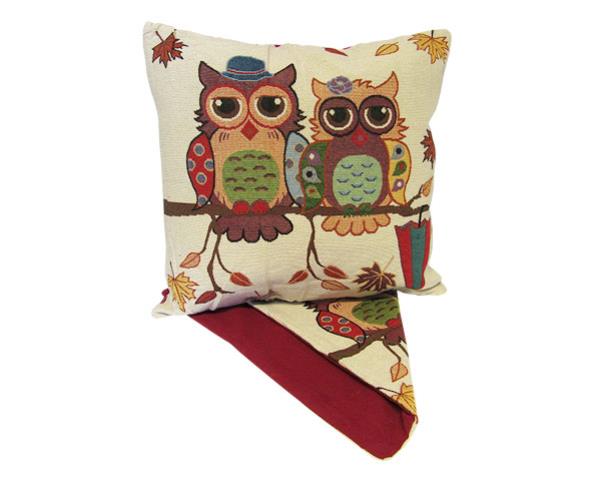 Cushion Cover - Mr and Mrs Owl
