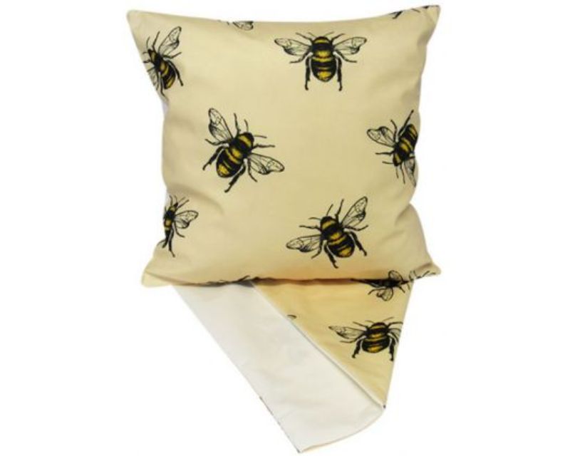 Cushion Cover -Honey Bees Plush