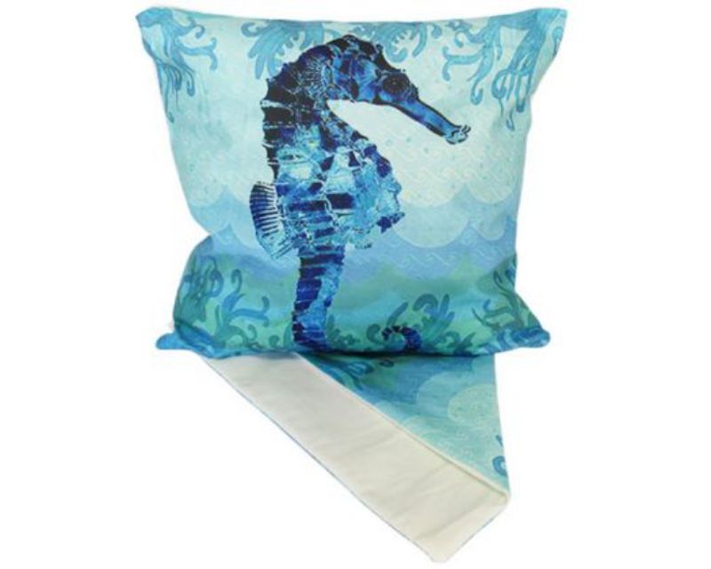 Cushion Cover In the Ocean Seahorse