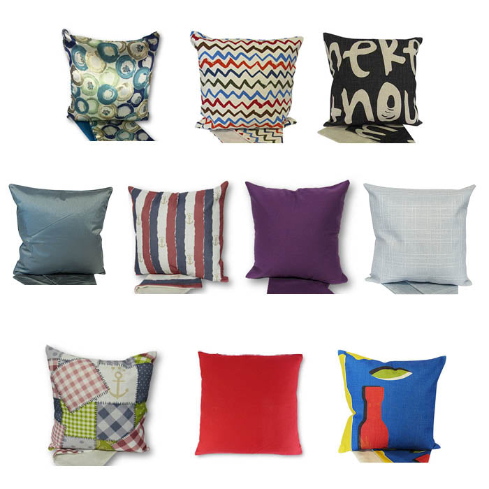 Cushion Covers - 44cm (Set 10 Asstd)