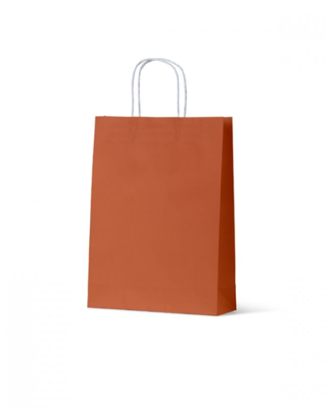 Paper Bags - Earth Collection Burnt Orange Medium - 200 units