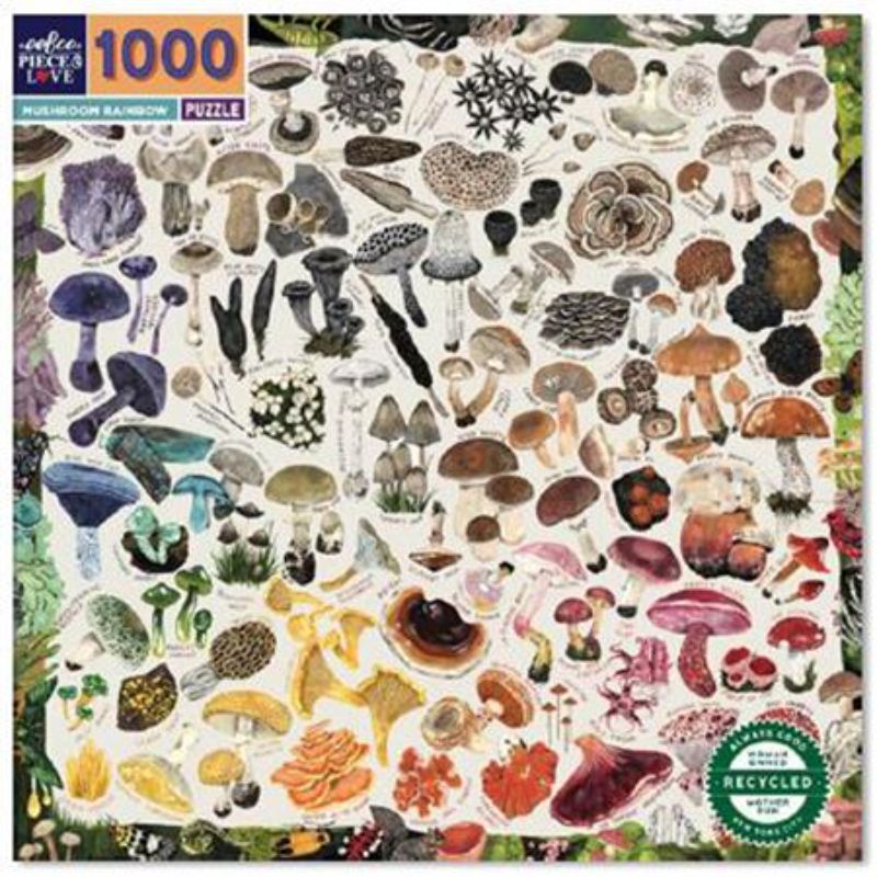 Puzzle - eeBoo Mushroom Rainbow (1000pcs)