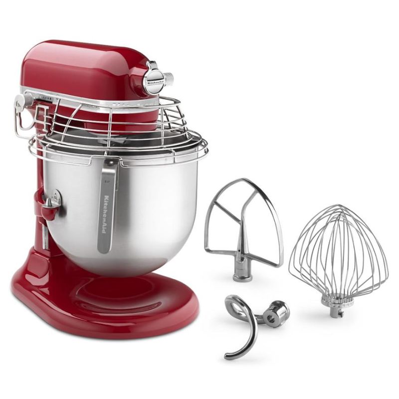 KitchenAid - 7.6L Commercial Bowl Lift Stand Mixer - KSMC895 (Empire Red)
