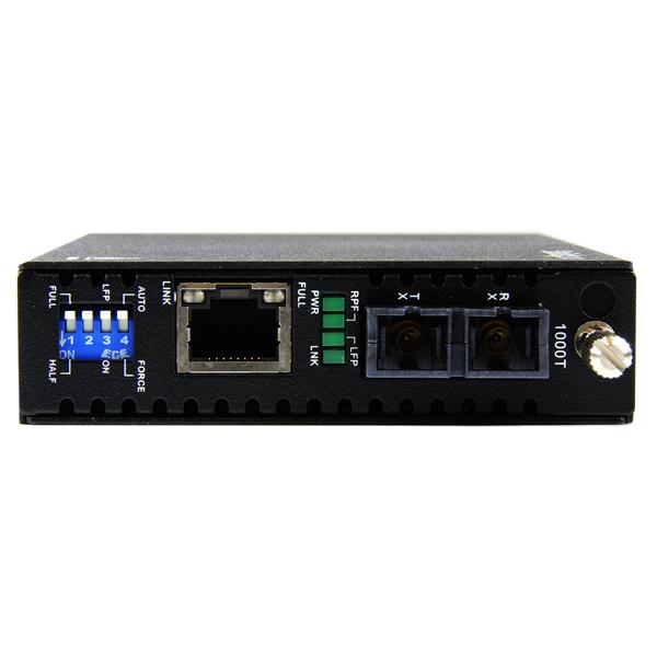 Gigabit Ethernet Multi Mode Fiber Media Converter SC 550m - 1000 Mbps