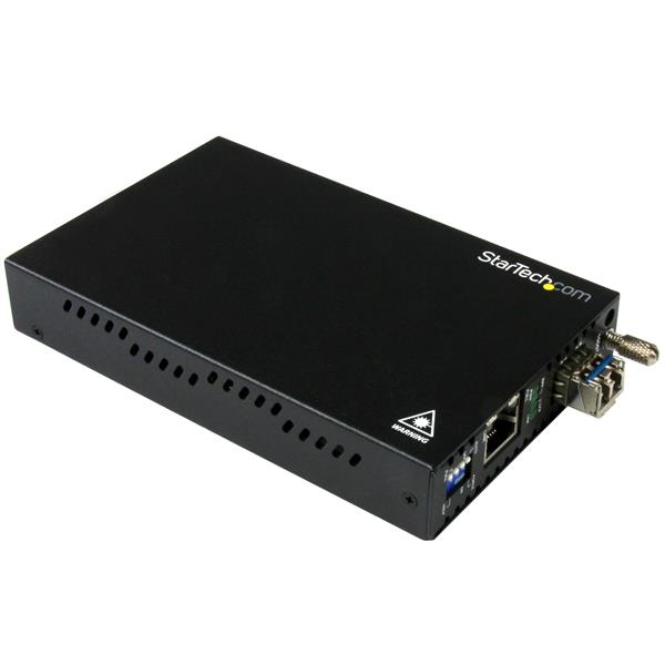Gigabit Ethernet Copper-to-Fiber Media Converter - SM LC - 20 km