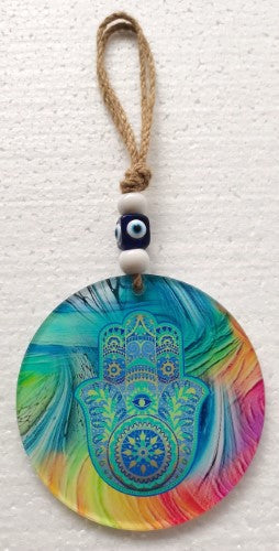 Wall Hanging - Boho Hamsa (12cm) - Version 2