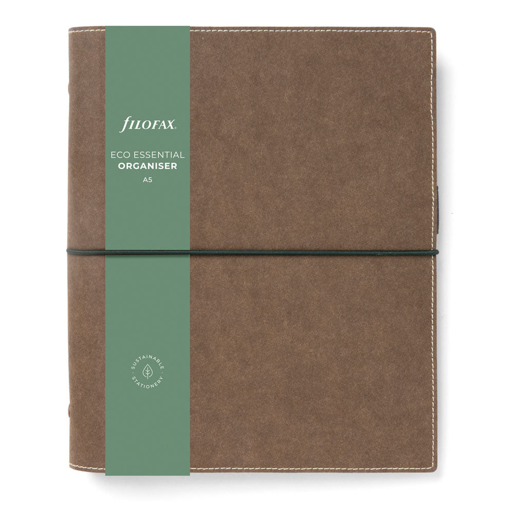 Filofax Organiser Eco Essential A5 Dark Walnut