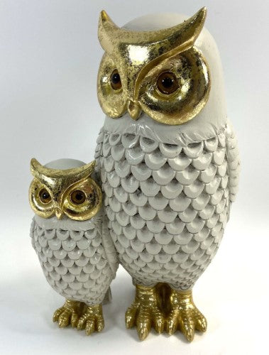 Ornament - Barn Owl Family (11.50 x 7.50 x 17.50cm) - Version 2
