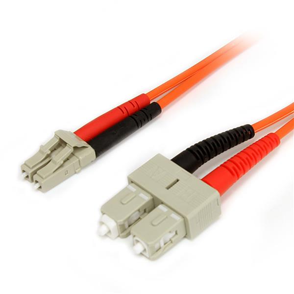Fiber Optic Cable - Multimode Duplex 62.5/125 - LSZH - LC/SC - 3 m