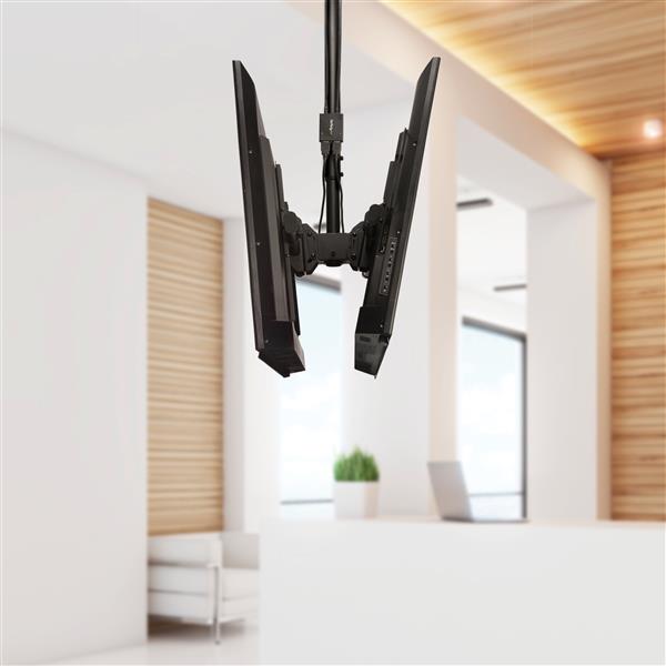 Ceiling TV Mount for Back-to-Back Displays - 1.07 m to 1.52 m Pole