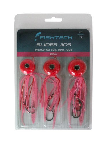 Fishtech Slider Jig Value Pack - Pink