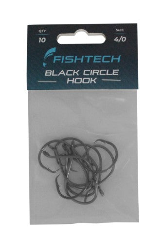 Fishtech Black Circle Hook 4/0 (10 per pack)