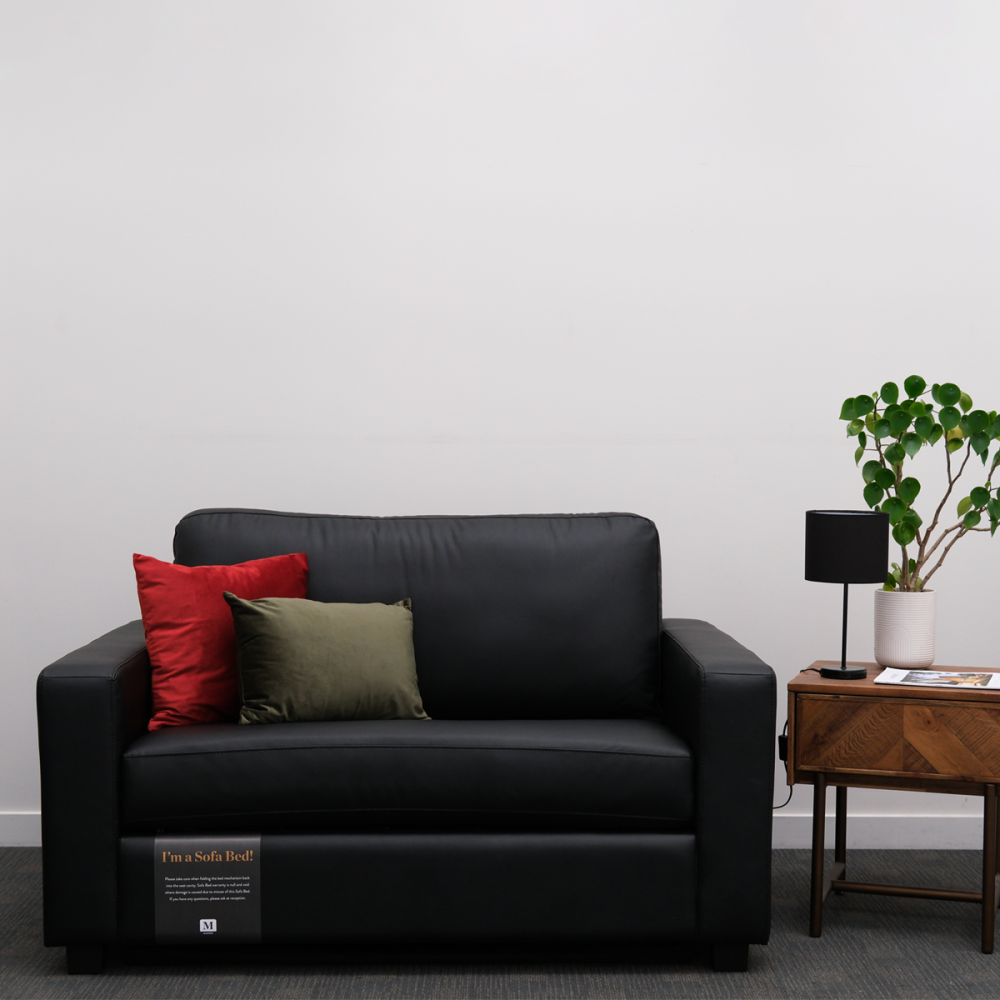 Sofa Bed - Makers Single PU (Black)