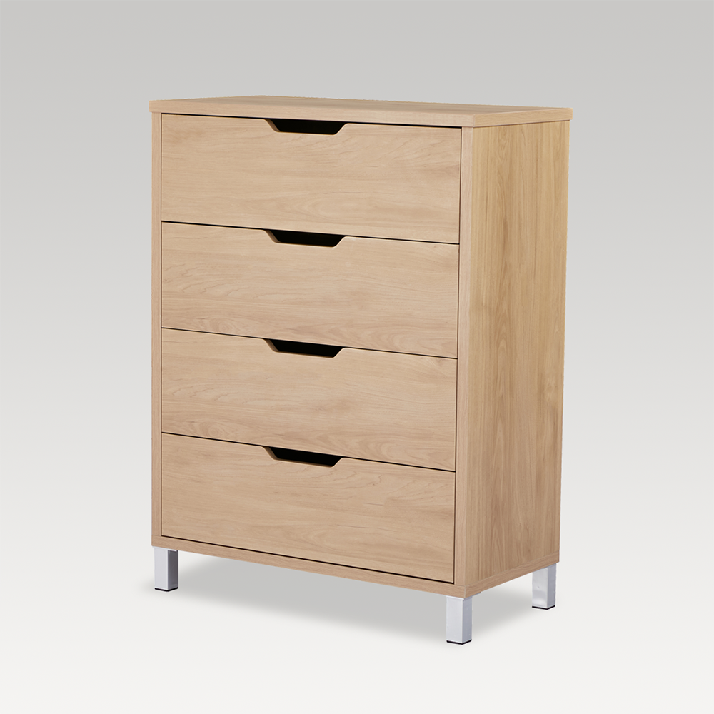 Studio Tallboy 4 Drawer - Light