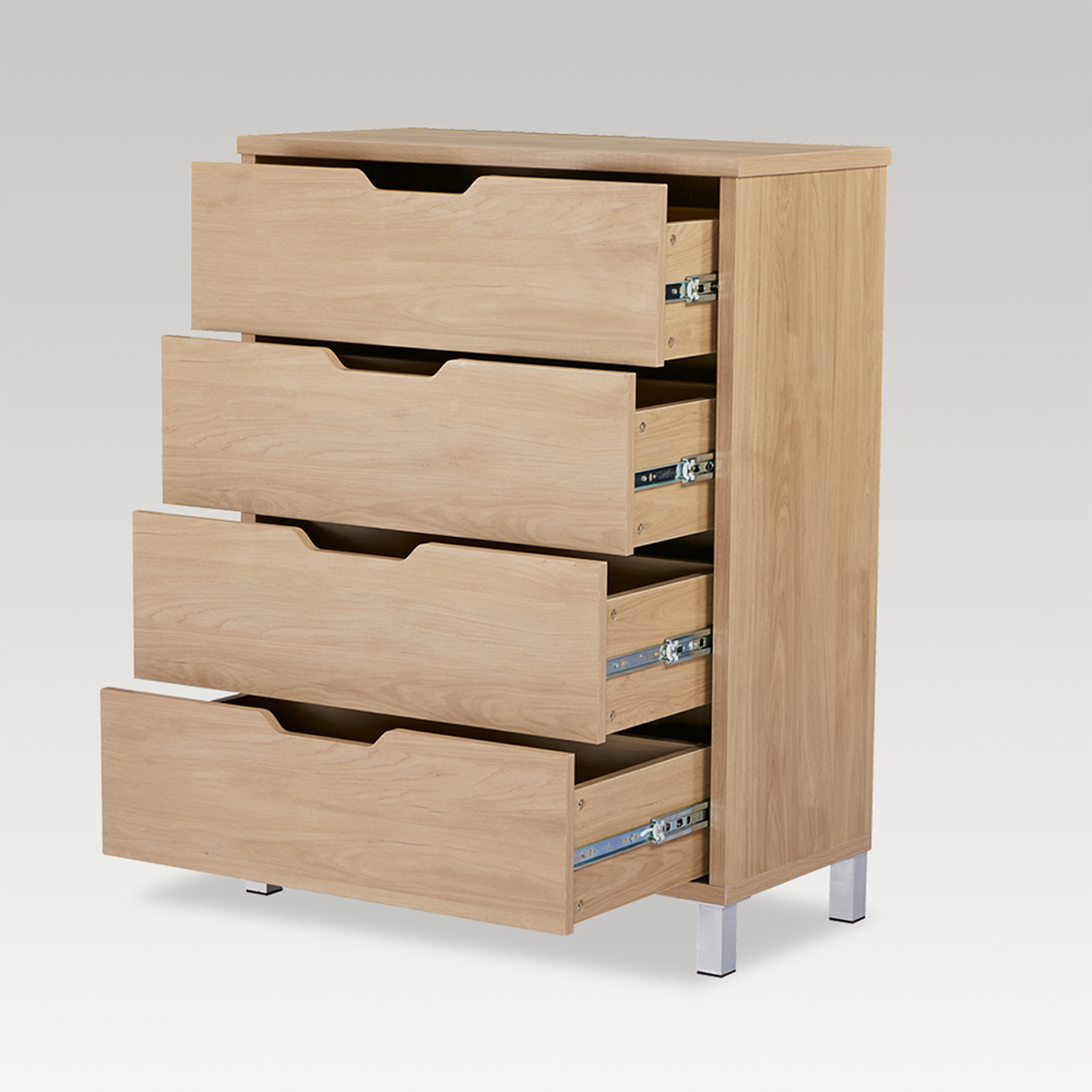 Studio Tallboy 4 Drawer - Light