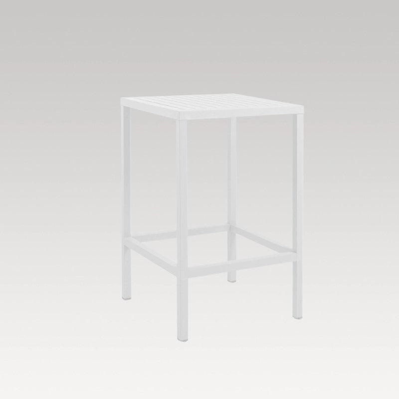 Cube Bar Leaner - 800 x 800mm (White)