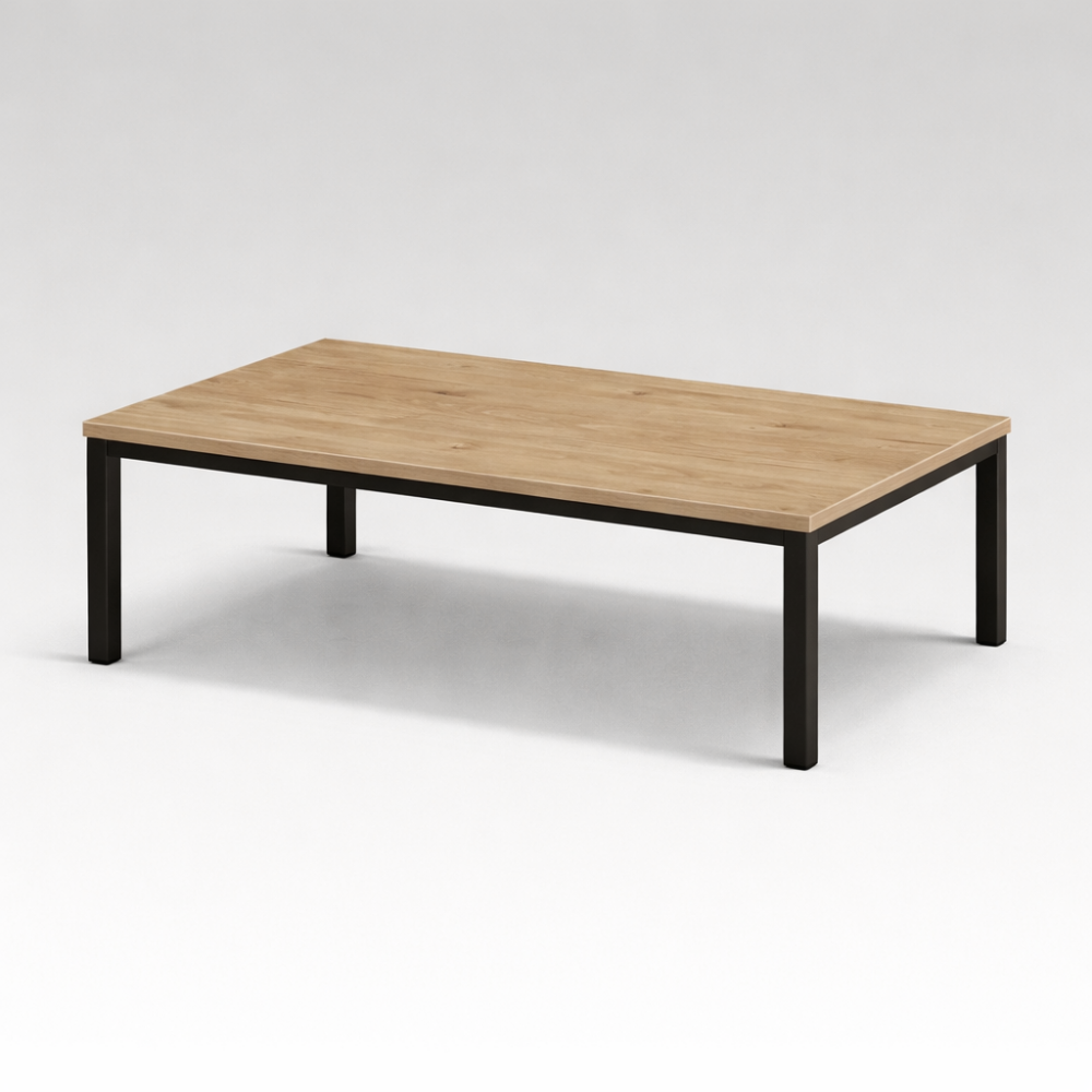 Studio Steel Framed Coffee Table 1200x600mm - Light