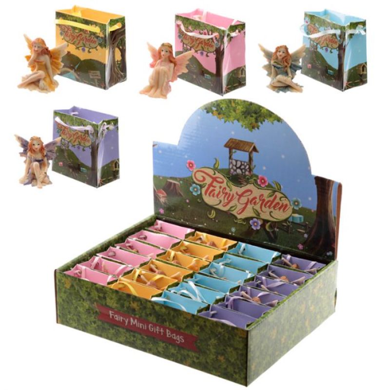 Flower Fairy Garden Fairy in a Mini Gift Bag (Set of 24 Assorted)