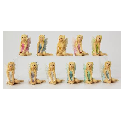 Fairy Ornaments - Sitting Birthstone - Set of 12