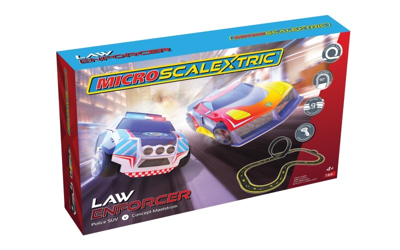 MICRO SCALEXTRIC LAW ENFORCER SET (MP)