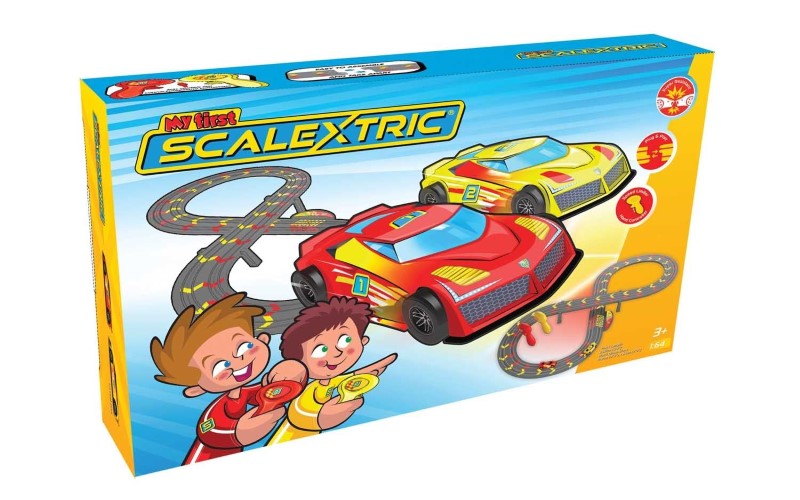 MY FIRST SCALEXTRIC SET MAINS POWERED RACE SET