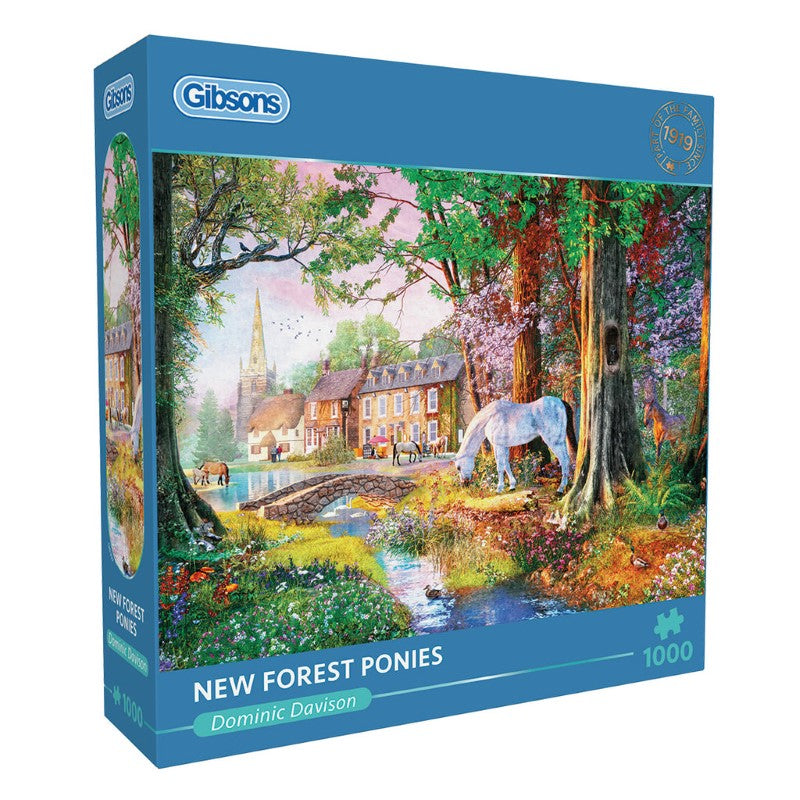 Jigsaw Puzzle - GIBSONS NEW FOREST PONIES (1000PC)
