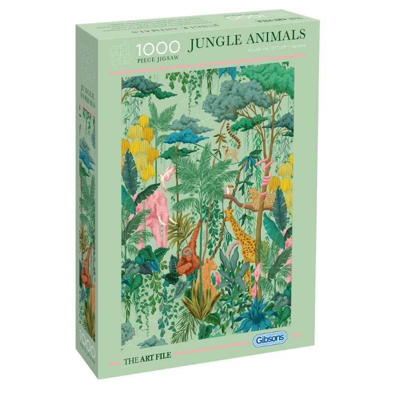 Jigsaw Puzzle - GIBSONS THE ART FILE JUNGLE ANIMALS (1000PC)